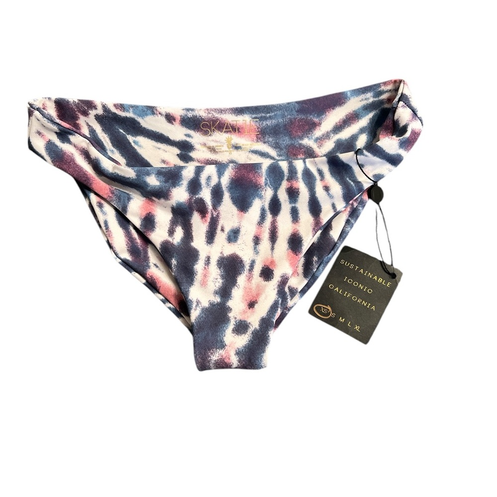 Tie-Dye Bikini Bottom. Cheryl style. XS Size. Coachella Print.